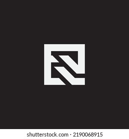 Initial letter ER monogram logo template.
