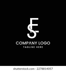 Initial Letter  ES Logo Design Outstanding Creative Modern Symbol Sign