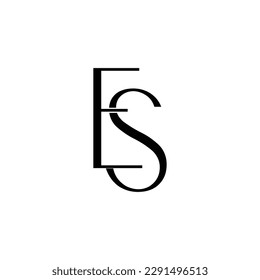 Initial Letter es Logo Design Outstanding Creative Modern Symbol Sign