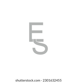 Initial Letter ES Logo Design Outstanding Creative Modern Symbol Sign