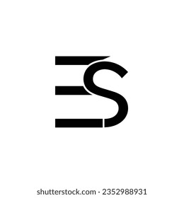 Initial letter ES logo design creative modern symbol icon monogram