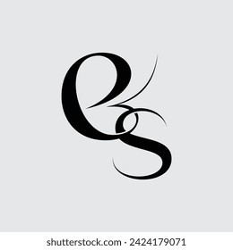 Initial letter es logo design creative modern symbol icon monogram
