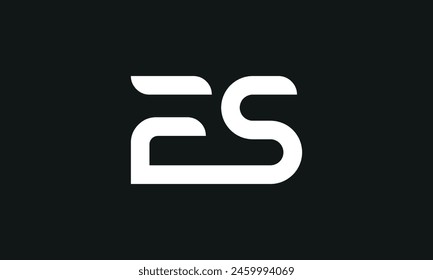 Initial Letter ES Logo Design. ES Logo Design. Kreatives und modernes ES Logo.