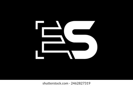 Initial Letter ES Logo Design. ES Logo Design. Kreatives und modernes ES Logo.