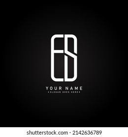 Initial Letter ES Logo - Minimal Business Logo for Alphabet E and S