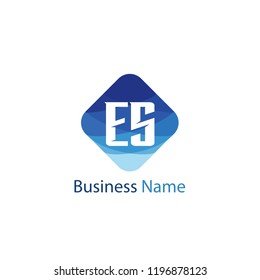 Initial Letter ES Logo Template Design