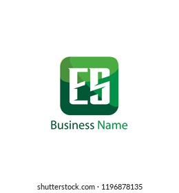 Initial Letter ES Logo Template Design