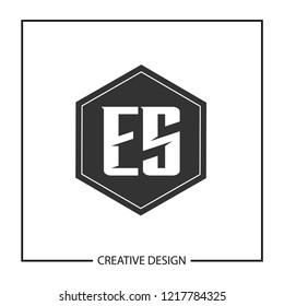 Initial Letter ES Logo Template Design