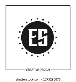 Initial Letter ES Logo Template Design