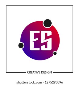 Initial Letter ES Logo Template Design