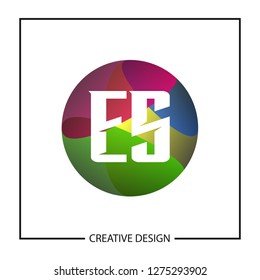 Initial Letter ES Logo Template Design