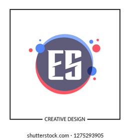 Initial Letter ES Logo Template Design