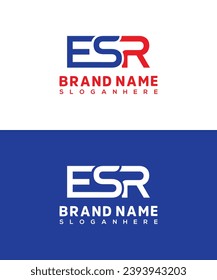 Initial Letter ESR Logo Design Vektor Vorlage. Design des Creative Letter ESR-Logos