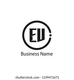 Initial Letter EV Logo Template Design