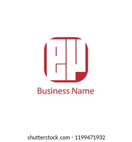 Initial Letter EV Logo Template Design