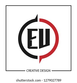 Initial Letter EV Logo Template Design