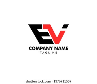 Initial Letter EVI Logo Template Design