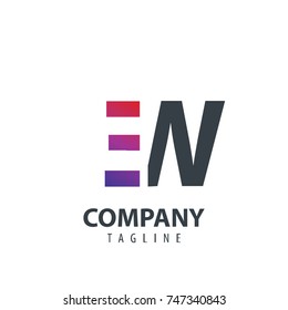Initial Letter EW Design Logo