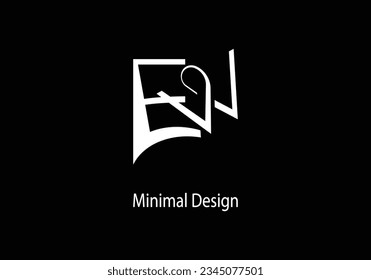 Initial Letter EW logo icon design template elements Stock Vector Image Art