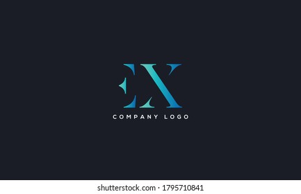 Initial Letter EX or XE Logo Design vector Template. Creative Abstract EX Logo Design Vector Illustration