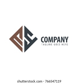 Initial Letter EY Design Logo