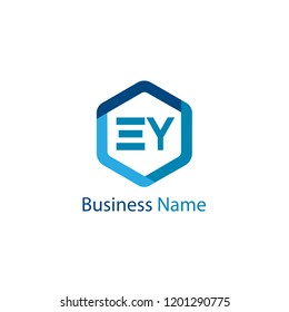 Initial Letter EY Logo Template Design