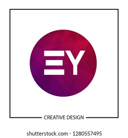 Initial Letter EY Logo Template Design
