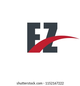 Initial Letter EZ FZ Overlapping Design Logo