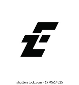 Initial Letter Ez Logo Icon Monogram Stock Vector (Royalty Free ...