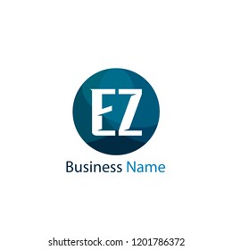 Initial Letter EZ Logo Template Design