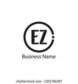 Initial Letter EZ Logo Template Design