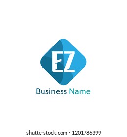 Initial Letter Ez Logo Template Design Stock Vector (Royalty Free ...