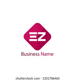 Initial Letter EZ Logo Template Design