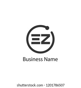 Initial Letter EZ Logo Template Design