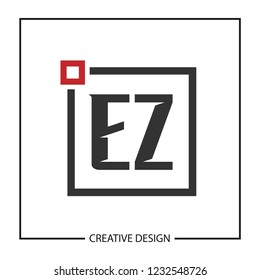 Initial Letter EZ Logo Template Design