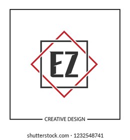 Initial Letter EZ Logo Template Design