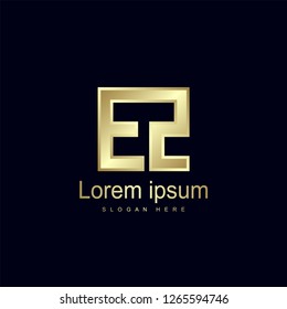 Initial Letter EZ Logo Template Vector Design