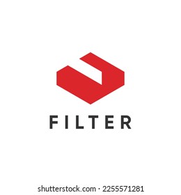 Initial letter F abstract logo design