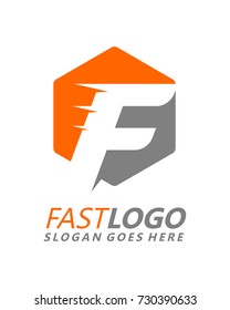 Initial letter F abstract logo template vector