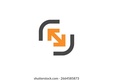 Anfangsbuchstabe des Pfeils Logo Vektor moderne Design-Vorlage