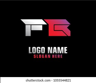 Initial letter F B logo template vector