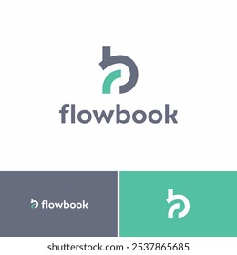 Letra inicial F B Diseño del logotipo
