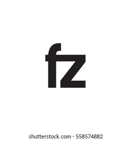 Initial letter F black white logo