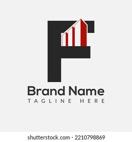 Logo De La Letra Inicial F Del Edificio. Logo de la casa, Arquitectura, Hogar, plantilla de diseño del logotipo de bienes raíces