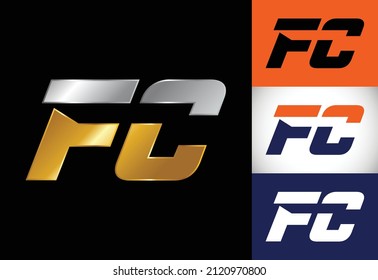 Initial Letter F C Logo Design Vector. Graphic Alphabet Symbol For Corporate Business Identity