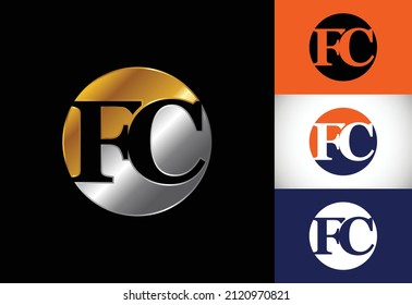 Initial Letter F C Logo Design Vector. Graphic Alphabet Symbol For Corporate Business Identity