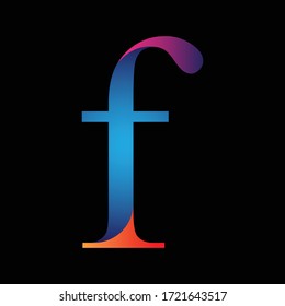 initial letter f concept logo vector
