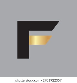Initial Letter F Fast Logo Design Template