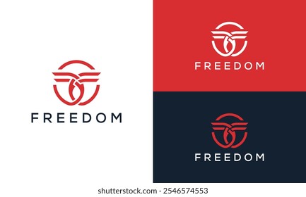 Initial Letter F FF Freedom Logo Design Inspiration