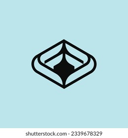 initial letter F or FF sporty logo